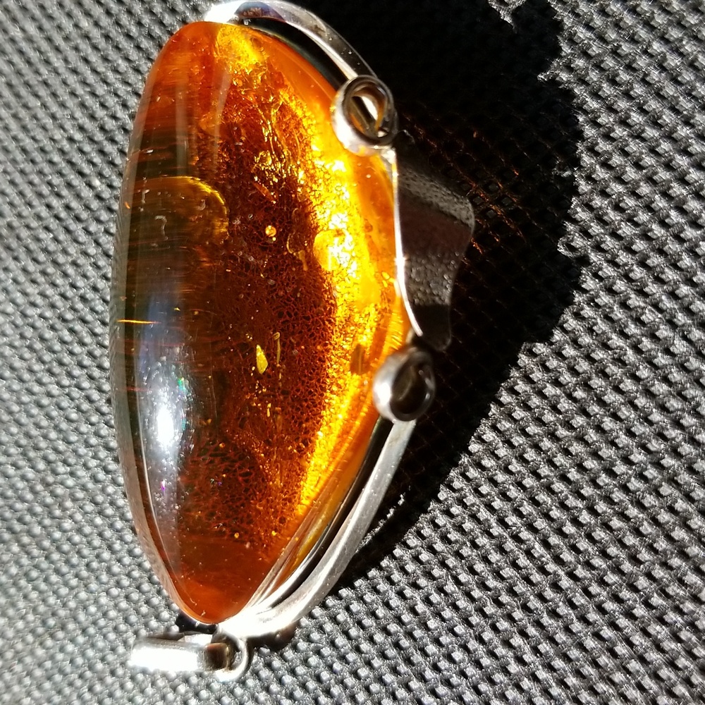 Large Authentic Amber Pendant - image 4